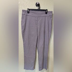 Hilary Radley Gray Plaid Pantsuit